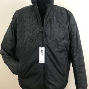 American Eagle Men Hooded Puffer Black Jacket L